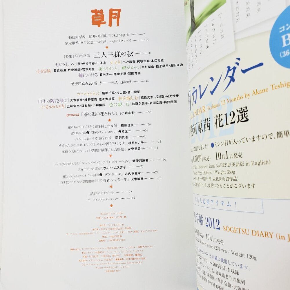 Ikebana Sogetsu Magazine 2011 Pair 2 Season Special Issues Japanese Flower Art - Picture 9 of 10